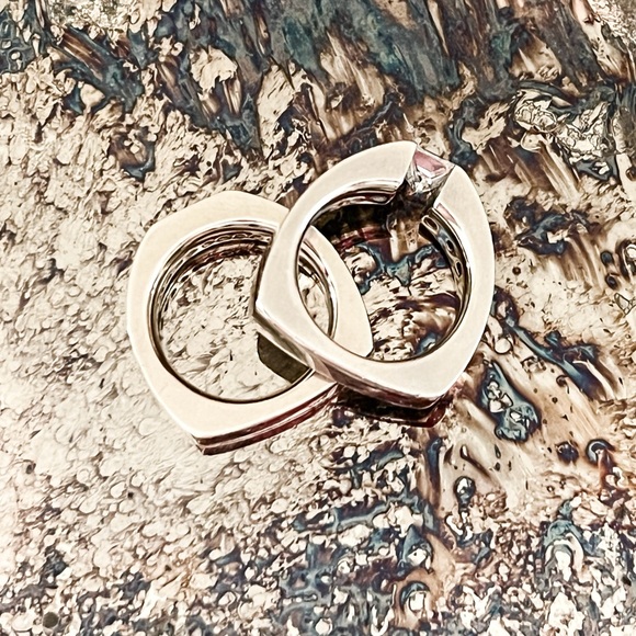 Designer Gelin Abaci Tension Set Diamond Engagement Ring Wedding Set Shank - Picture 2 of 2